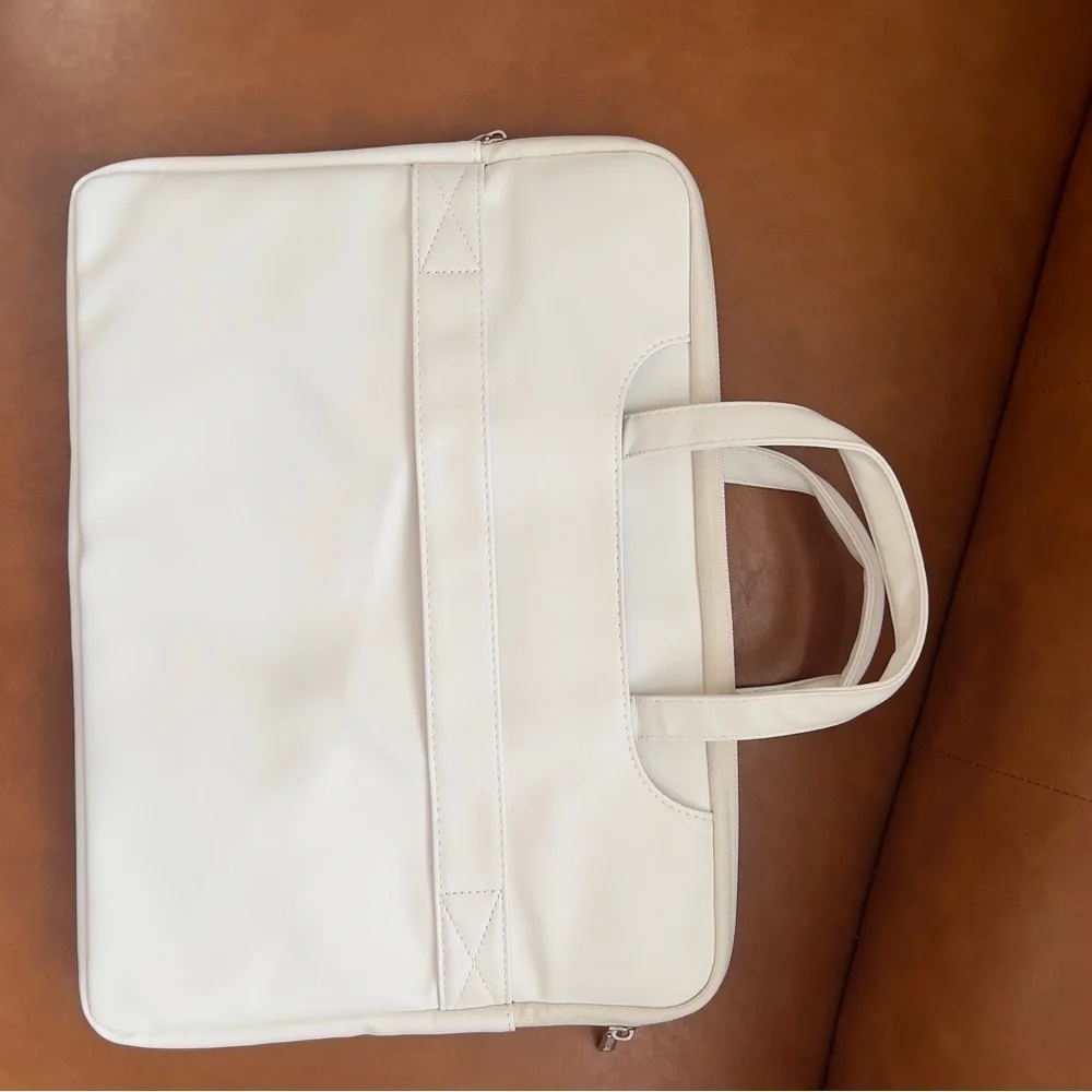 Laptop Carrying Bag Women 11-15.6 inch Laptop Sleeve Creme Multicolor NWOT
